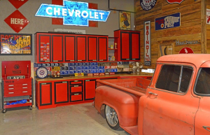 Your man cave can store your mechanical tools.