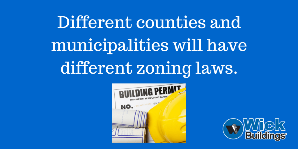 There are different zoning laws.